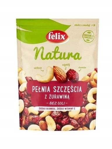 3x Felix Příroda Plná štěstí s brusinkami bez soli 140 g