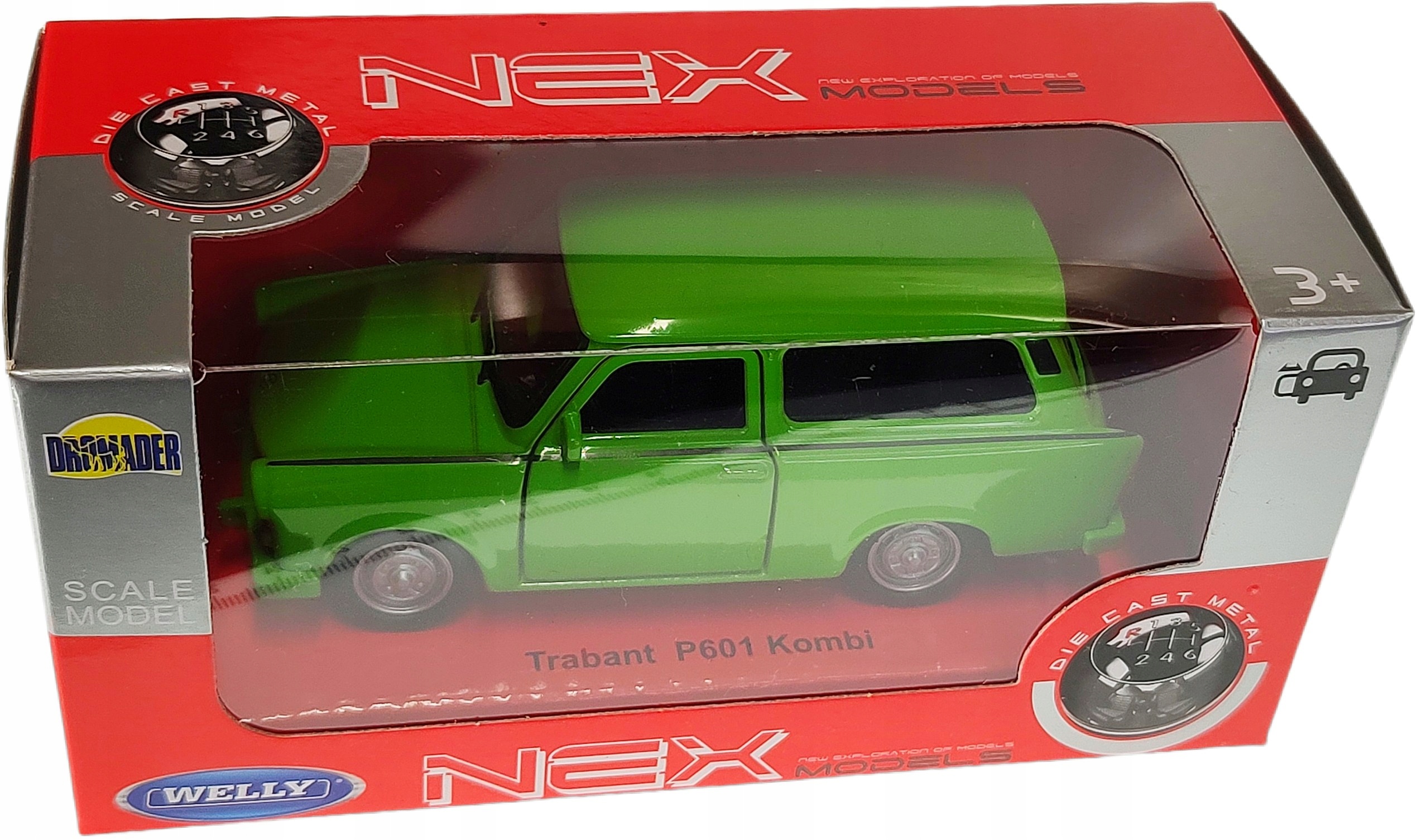 Busch H0 Trabant P601 Universal Combi met Bootaanhanger 1966 BA53213 kopen