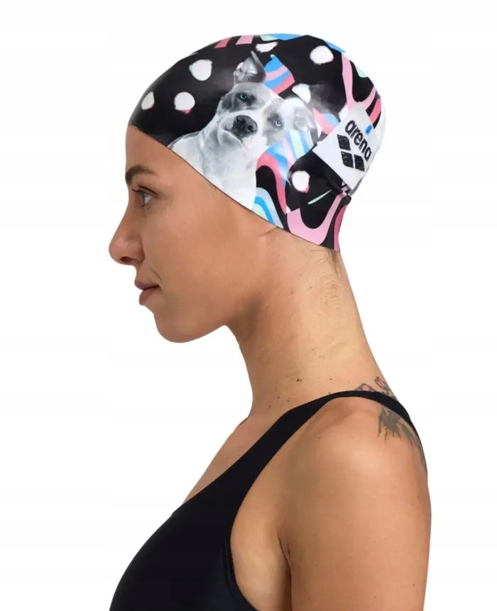 ARENA czepek na basen do pływania grafika HD EAN (GTIN) 3468336842997