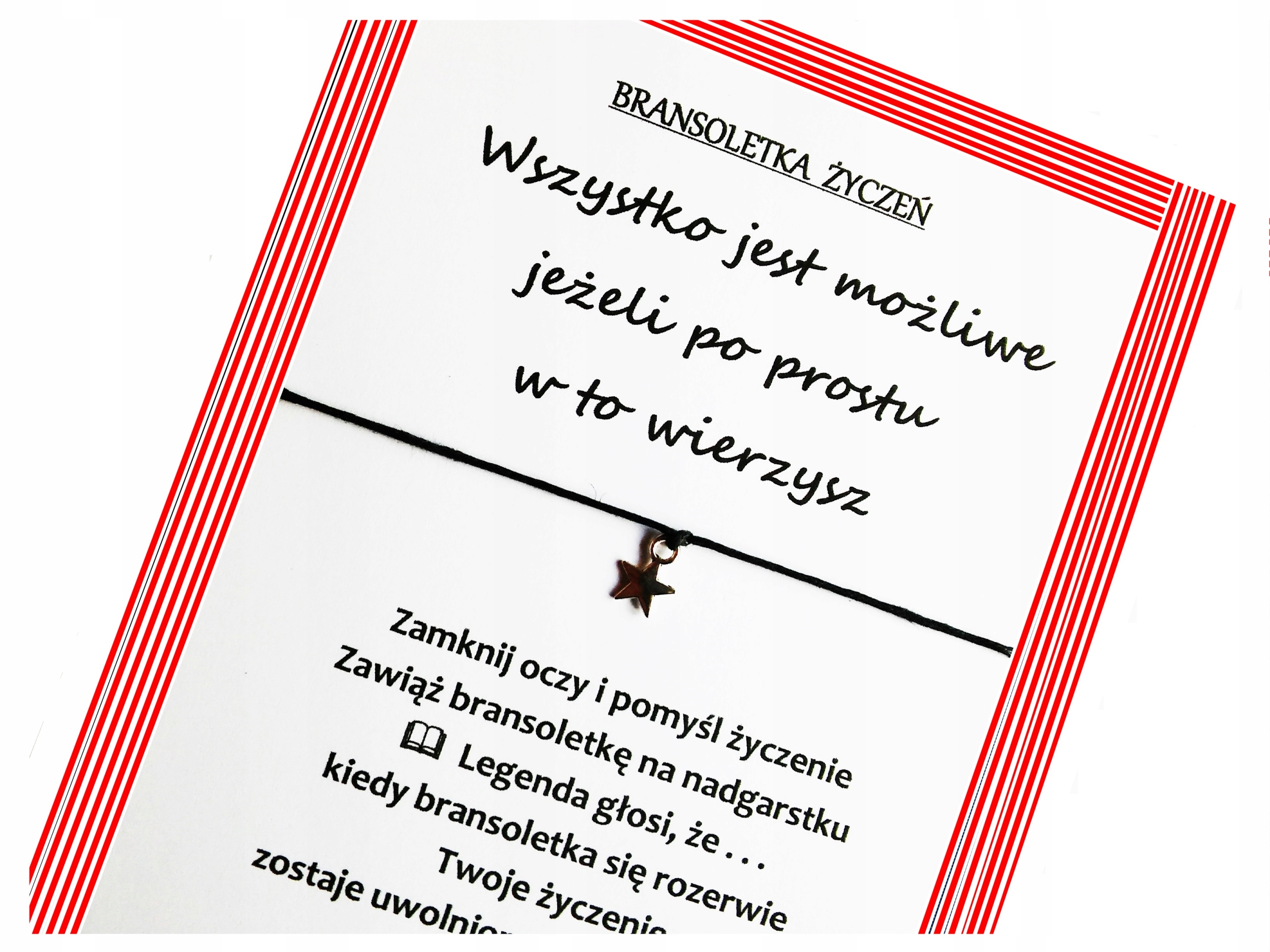 

Bransoletka Życzeń Wszystko jest możliwe 084