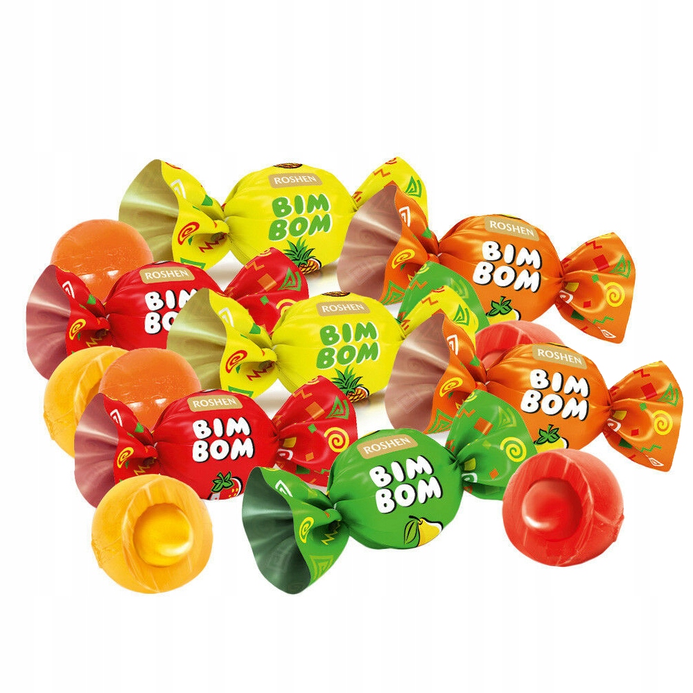 ROSHEN BIM BOM CUKIERKI LANDRYNKI Z NADZIENIEM 1kg Waga 1000 g