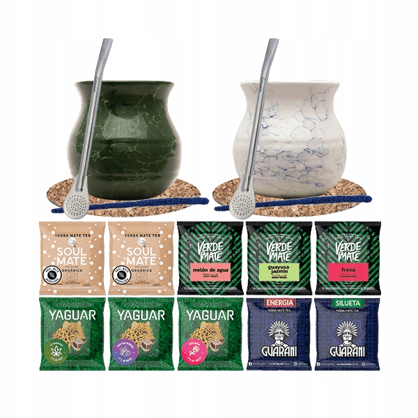 Sada 500g Yerba Mate 10 x 50 g pro dva