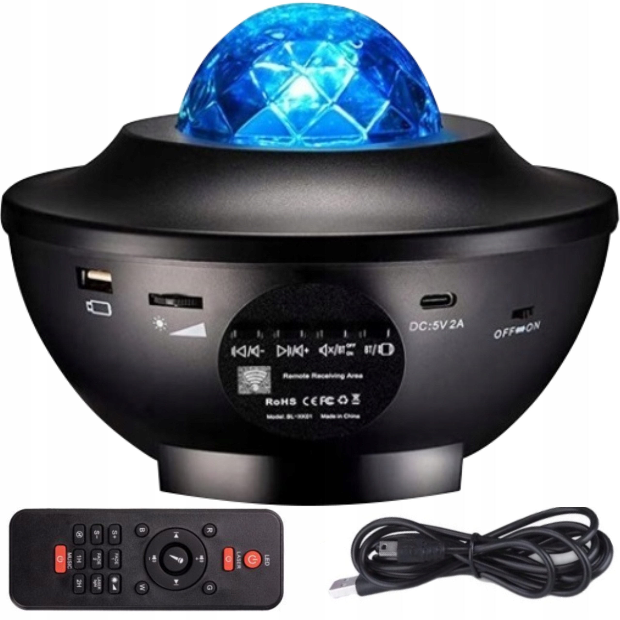 

Projektor Gwiazd Star Led Lampka Nocna Prezent Usb