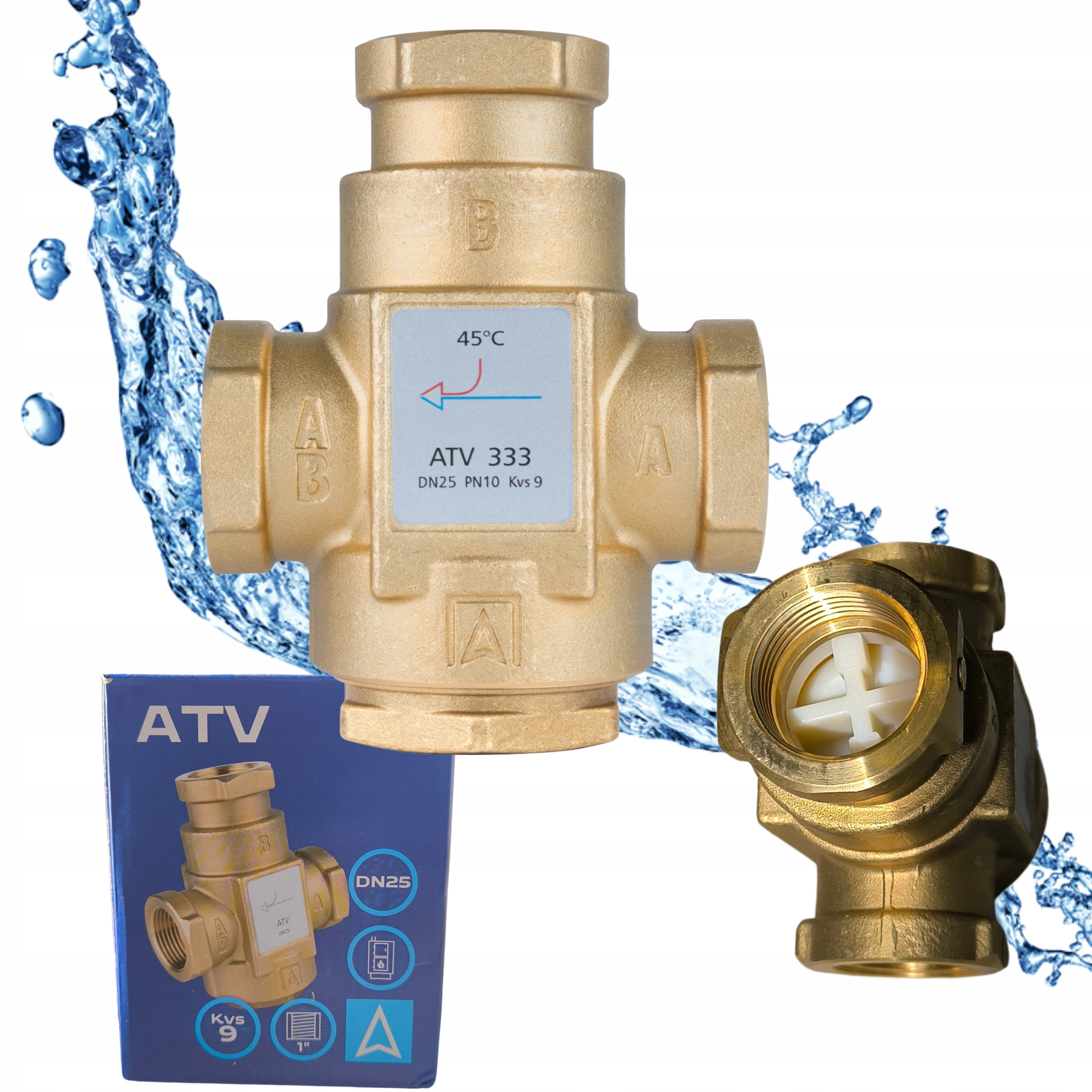 Afriso Atv 333 Zawór temperaturowy DN25 45°C 1"