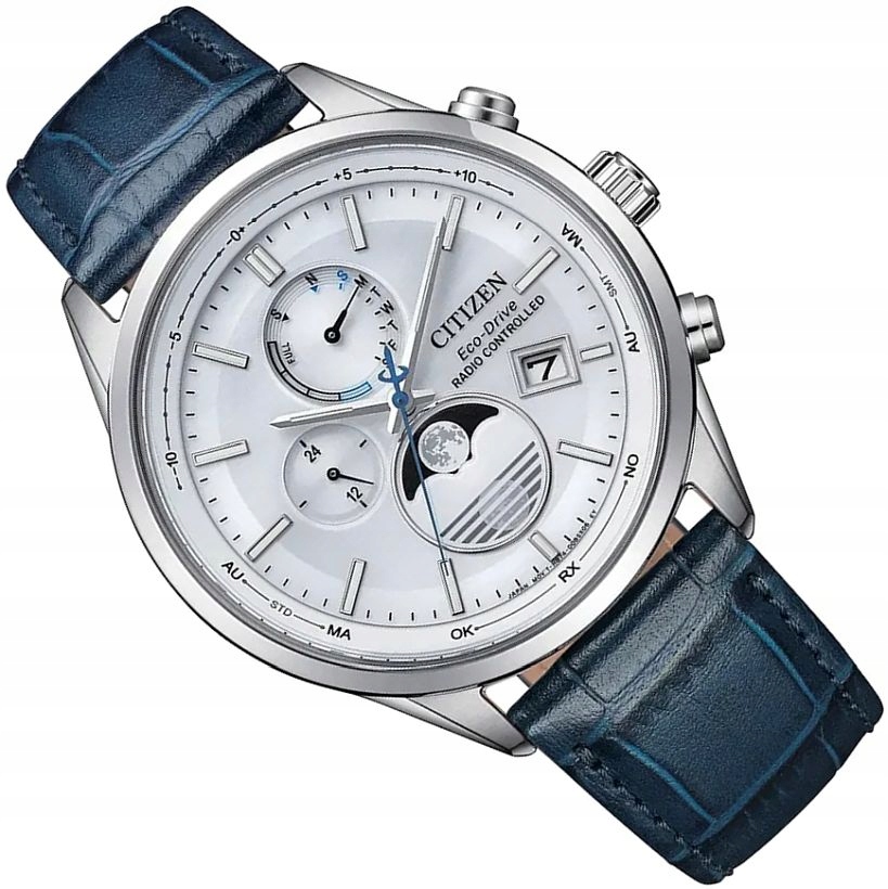 Elegantní Pánské Hodinky Citizen BY1030-09A Solární Rádiový Safír Na Opasku