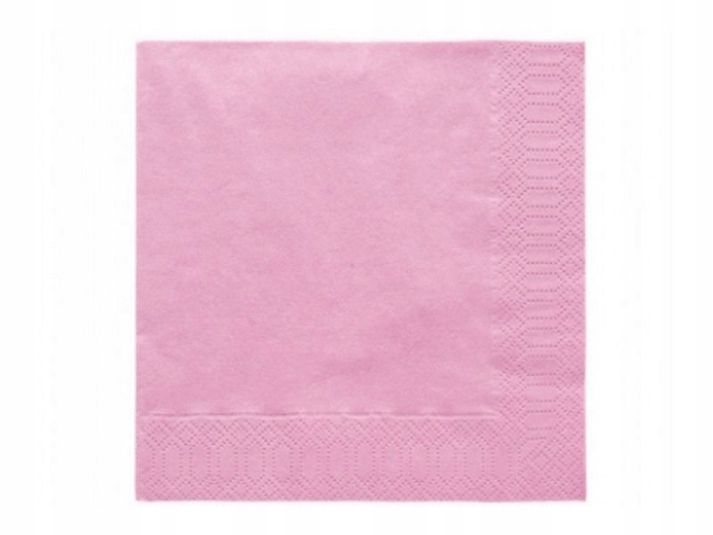 

Serwetki 20SZT 33x33CM Wesele Komunia! J.róż