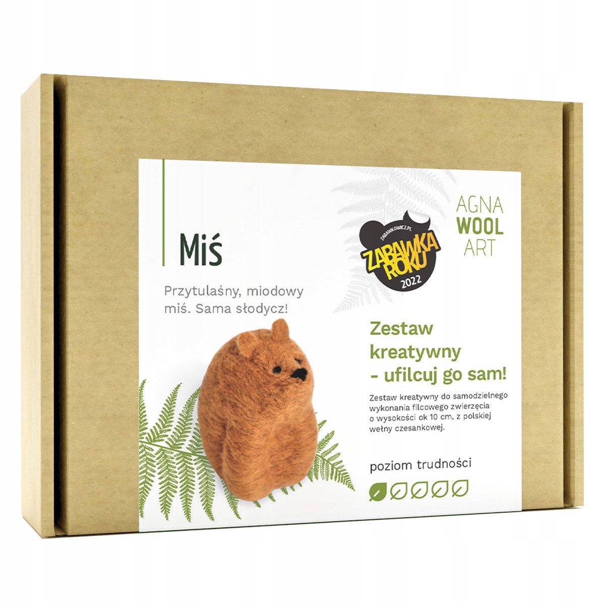 Kreativní sada na plstění AgnaWoolArt Medvídek