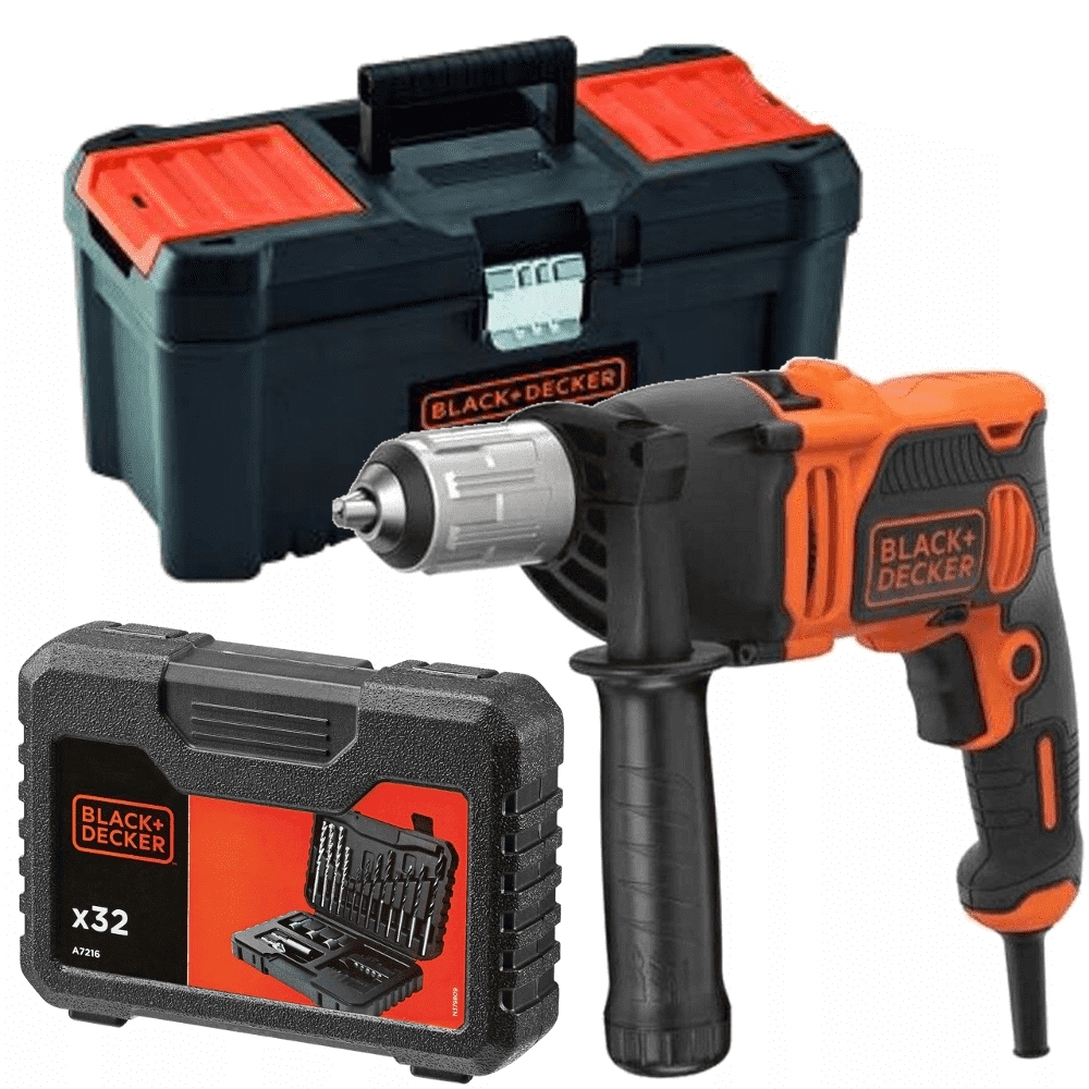 wiertarka udarowa 850W 32 akcesoria Black+Decker [BEH850KA32-QS]
