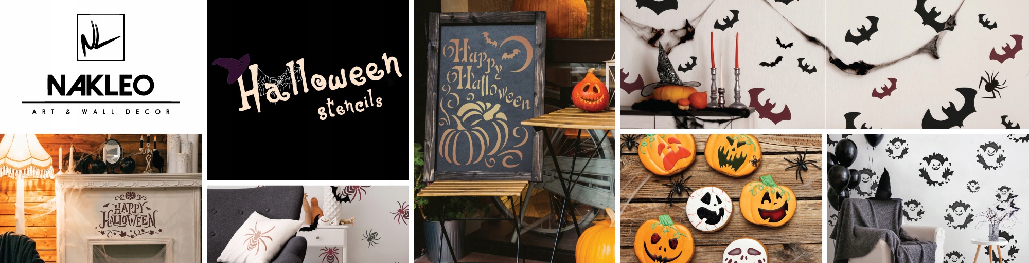 szablon malarski halloween (5 szt.) // CZAROWNICA EAN (GTIN) 5903175803856