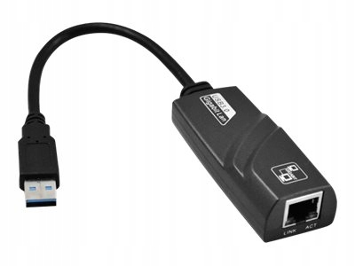 

Adapter Przelotka Usb na wtyk internetowy RJ45 1GB