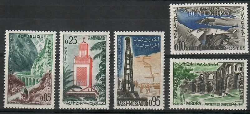 Algieria 1962 Mi 388-392 Czyste **