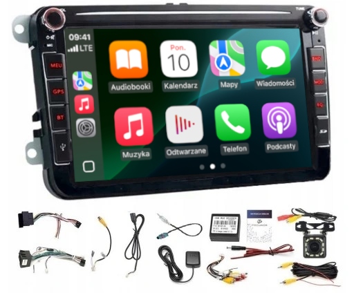 Gps Rádio Android Vw Caddy Tiguan Eos 2006-2015 Carplay Wifi Usb 2/64GB