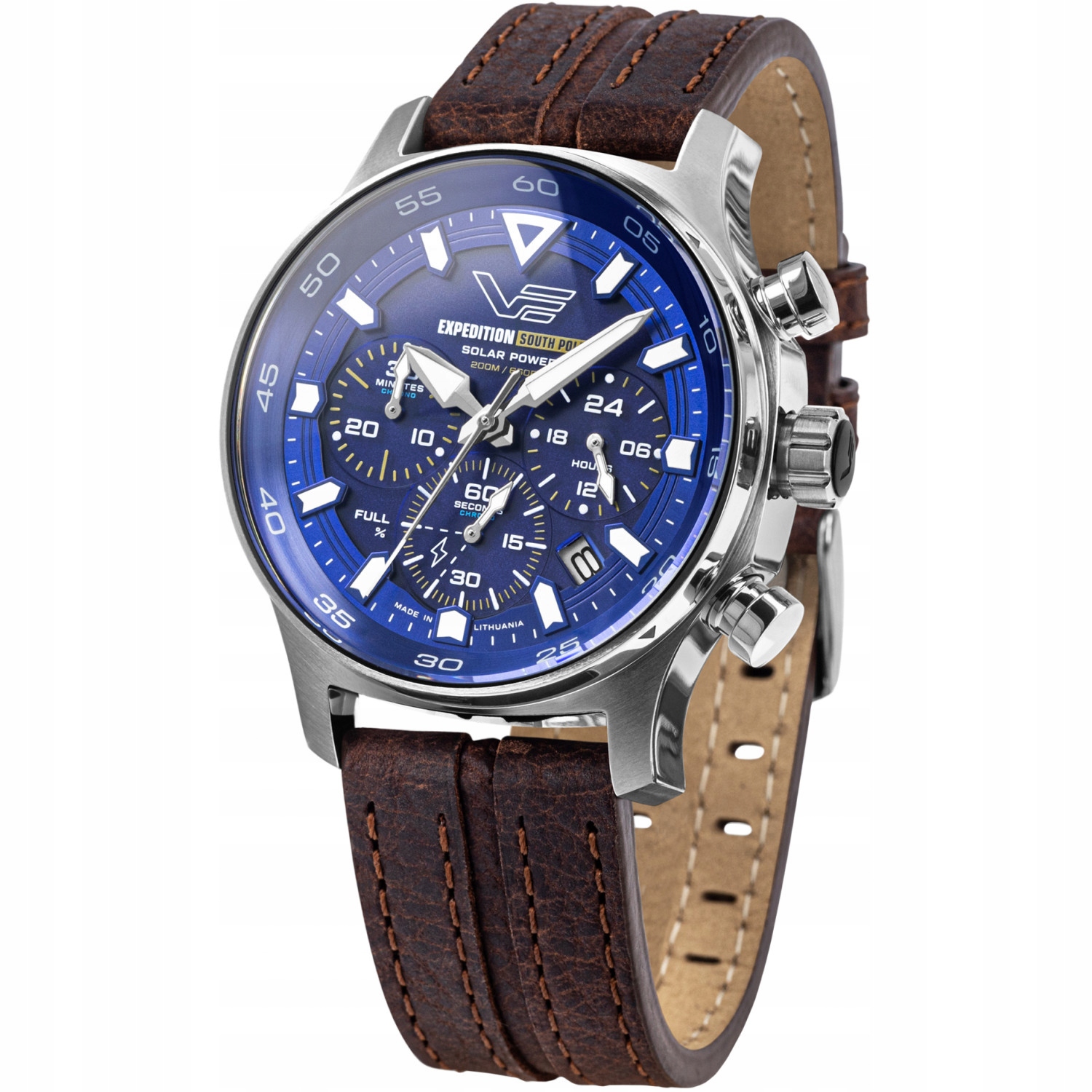Pánské Hodinky Vostok Europe VR42-592A762, hnědý řemínek