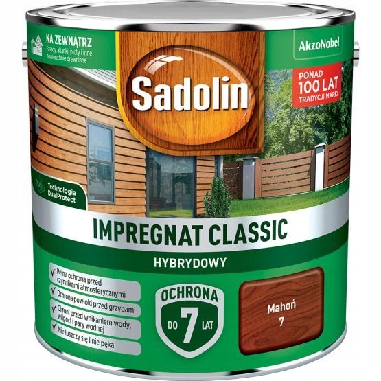 Impregnat do drewna Sadolin Classic Mahoń 7 2,5 l