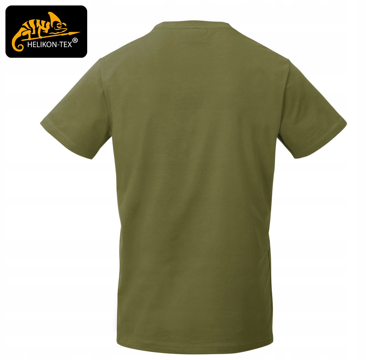 Koszulka Męska T-Shirt Helikon Bawełna Organic SLIM Sportowa US Green L Kolekcja Militaria,outdoor
