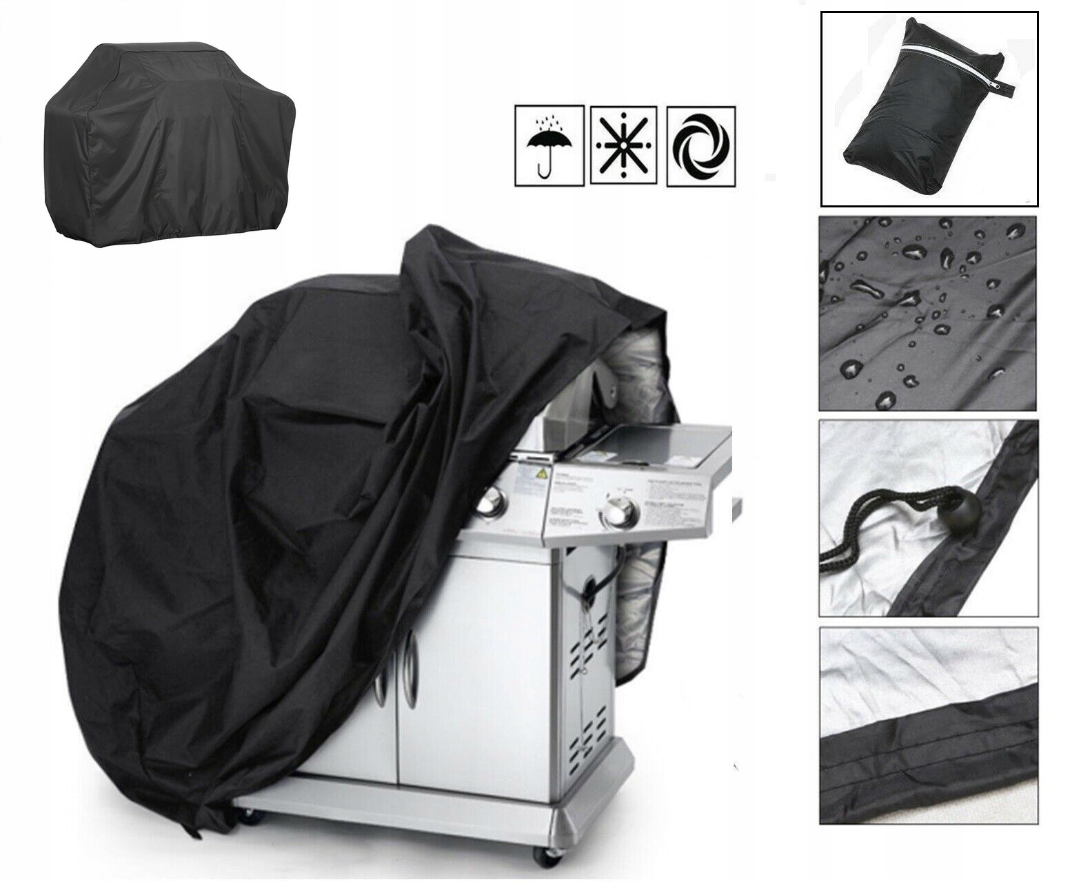 GRILL BARBEQUE MAŁY POKRYWA GRILLE ZEWNĘTRZNE