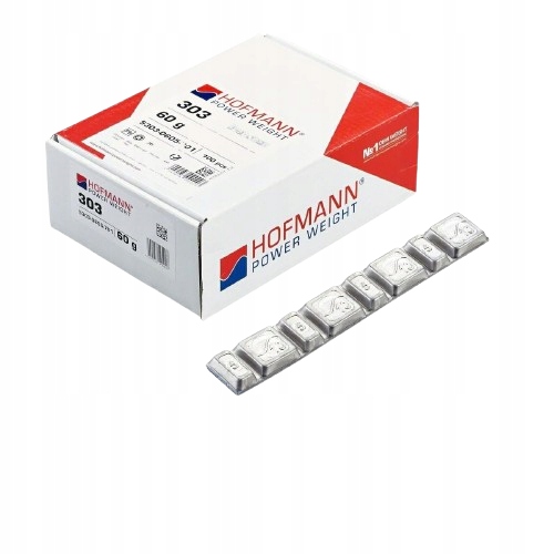 Ciężarki klejone Std Pb 5x10g-60g 1 szt. Typ 303 Hofmann
