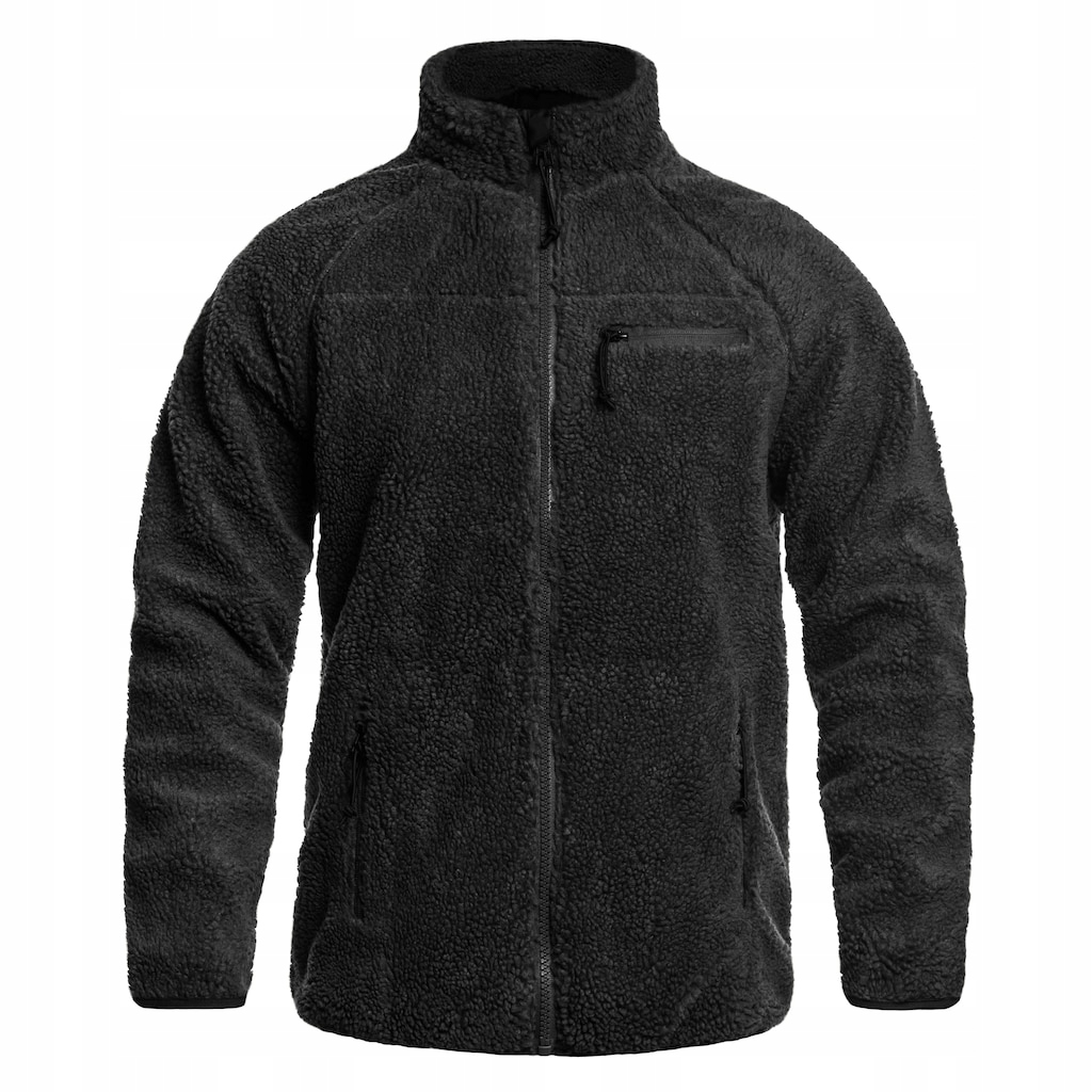 Teplá fleecová bunda Brandit Teddyfleece Jacket černá XL