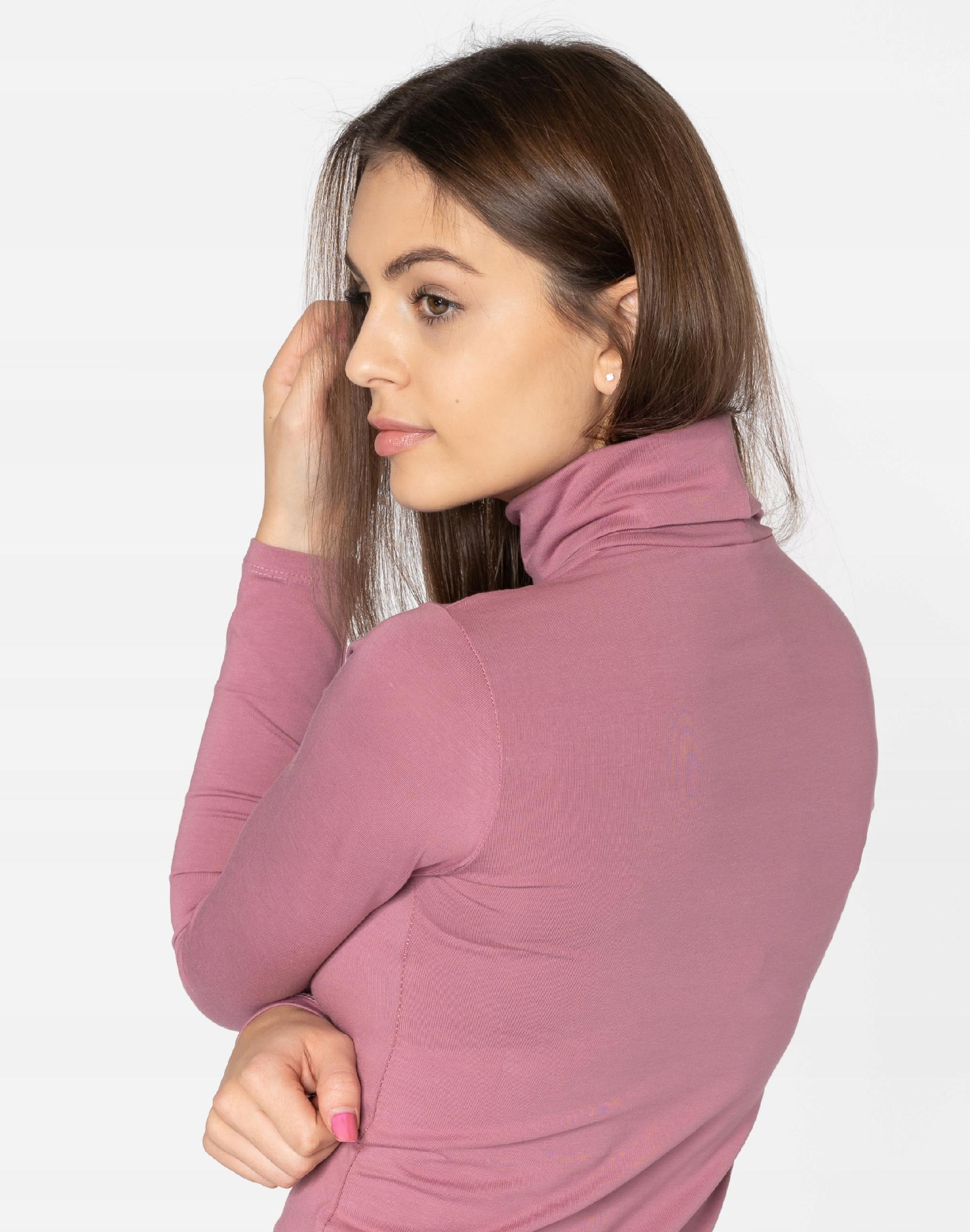 Golf Damski Cienki Sweter Golfy 8112-07 r L/XL Rękaw długi rękaw