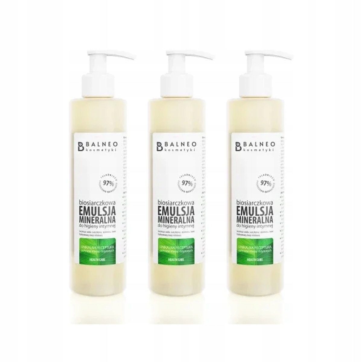 Zestaw 3x Balneokosmetyki Biosiarczkowa emulsja do higieny intymnej 250ml