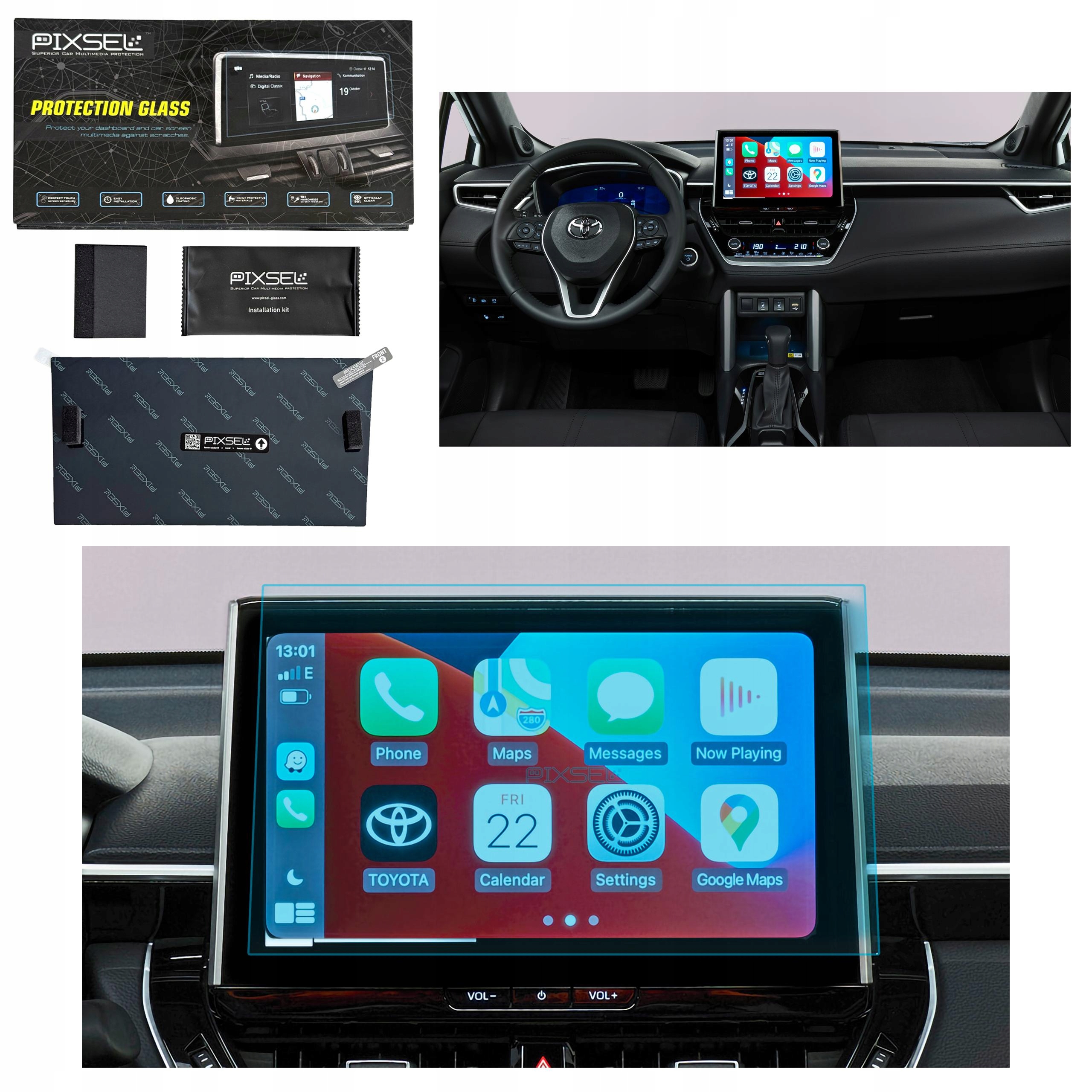 Antyodciskowe Matowe Szkło Ochronne Toyota Corolla CROSS-12.1“ 2025-