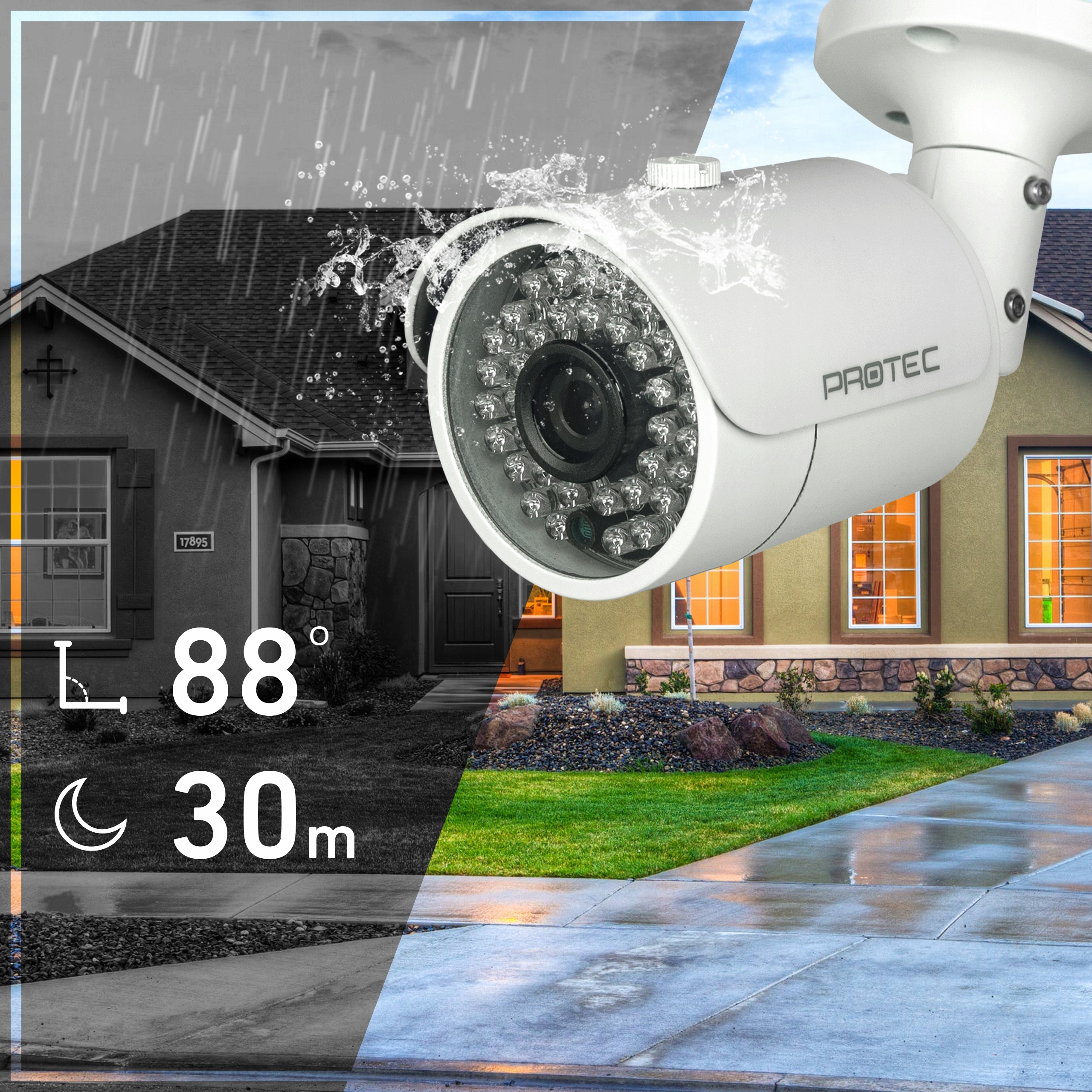 ZESTAW MONITORINGU 4 KAMERY FULL HD NA SKRĘTCE UTP Pojemność zainstalowanego dysku 1 TB