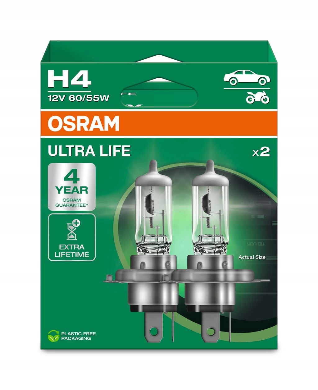 Żarówki Reflektorowe Osram Ultra Life H4 64193ULT-2HB