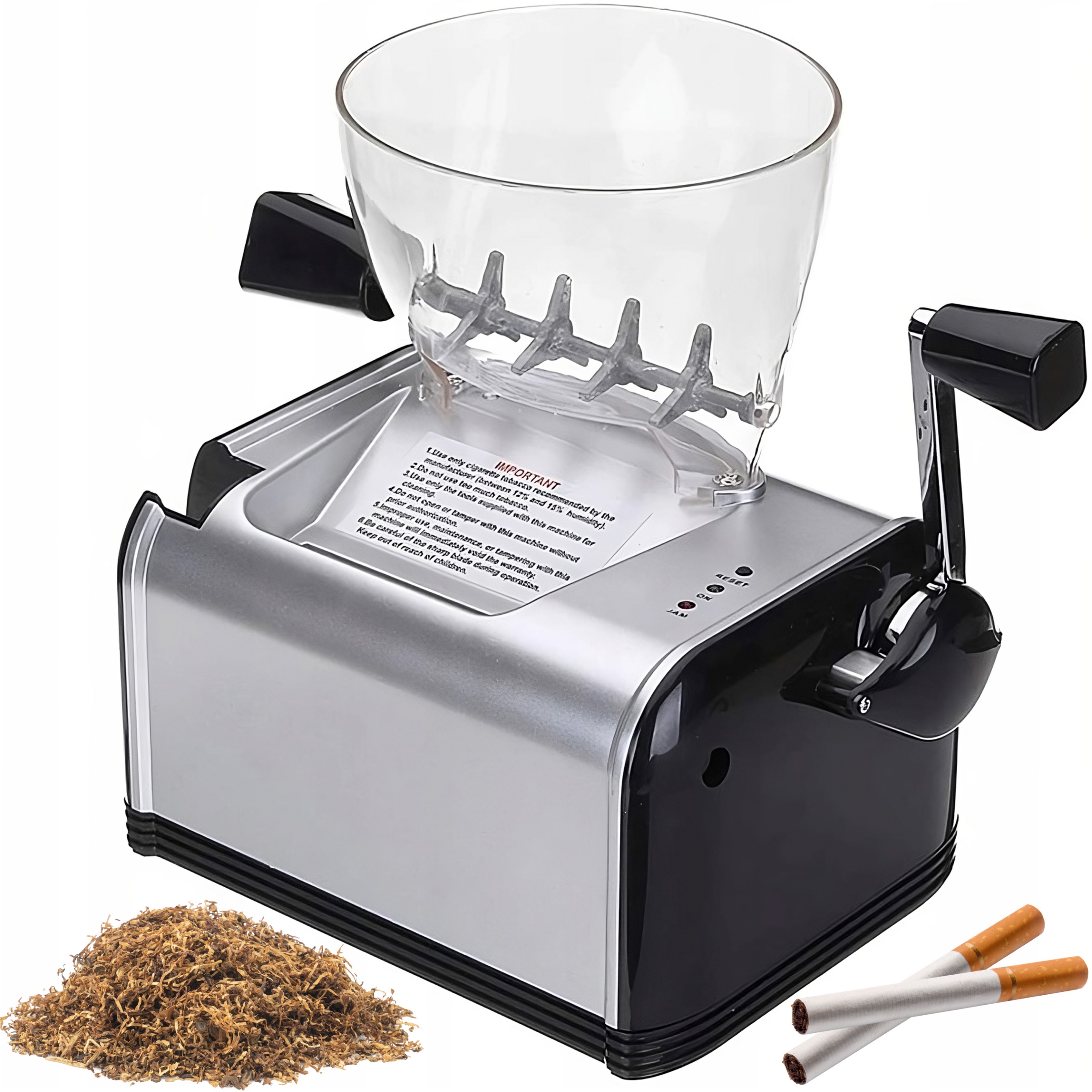 ТАБАЧНАЯ МАШИНА ПОРШНЕВАЯ ЭЛЕКТРИЧЕСКАЯ РЕГУЛИРУЕМАЯ СВЕТОДИОДНАЯ СИГАРЕТНАЯ МАШИНА