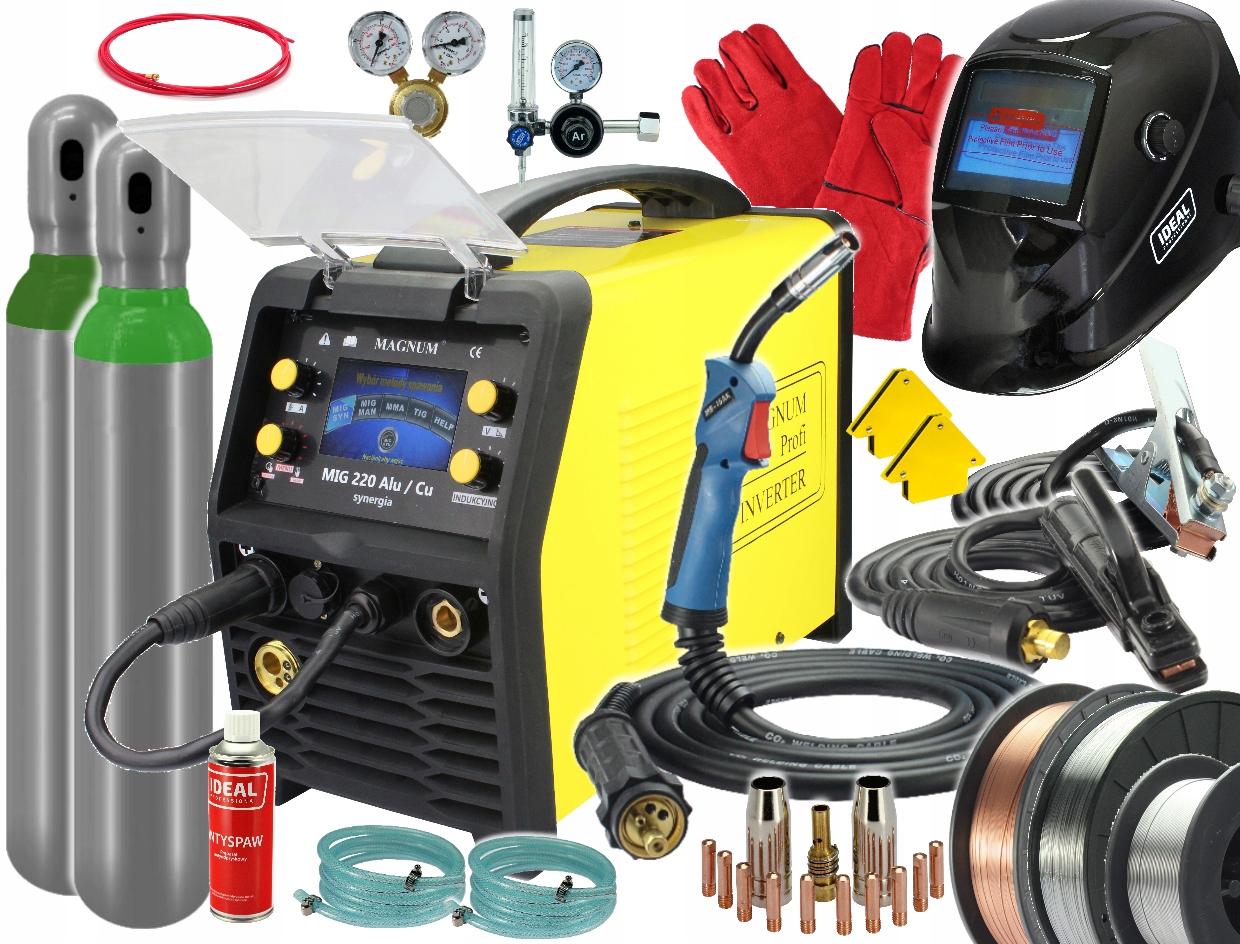 Зварювальний апарат MIGOMAT MIG 220 ALU cu Synerg. MAGNUM TIG