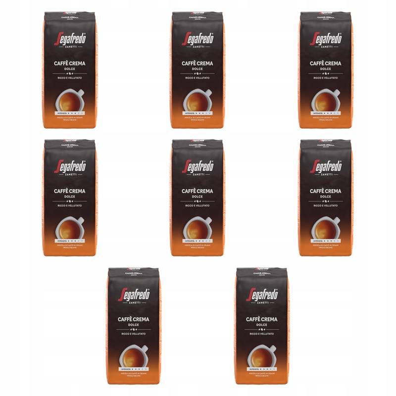 Segafredo Kawa ziarnista Crema Dolce 1000 g X8