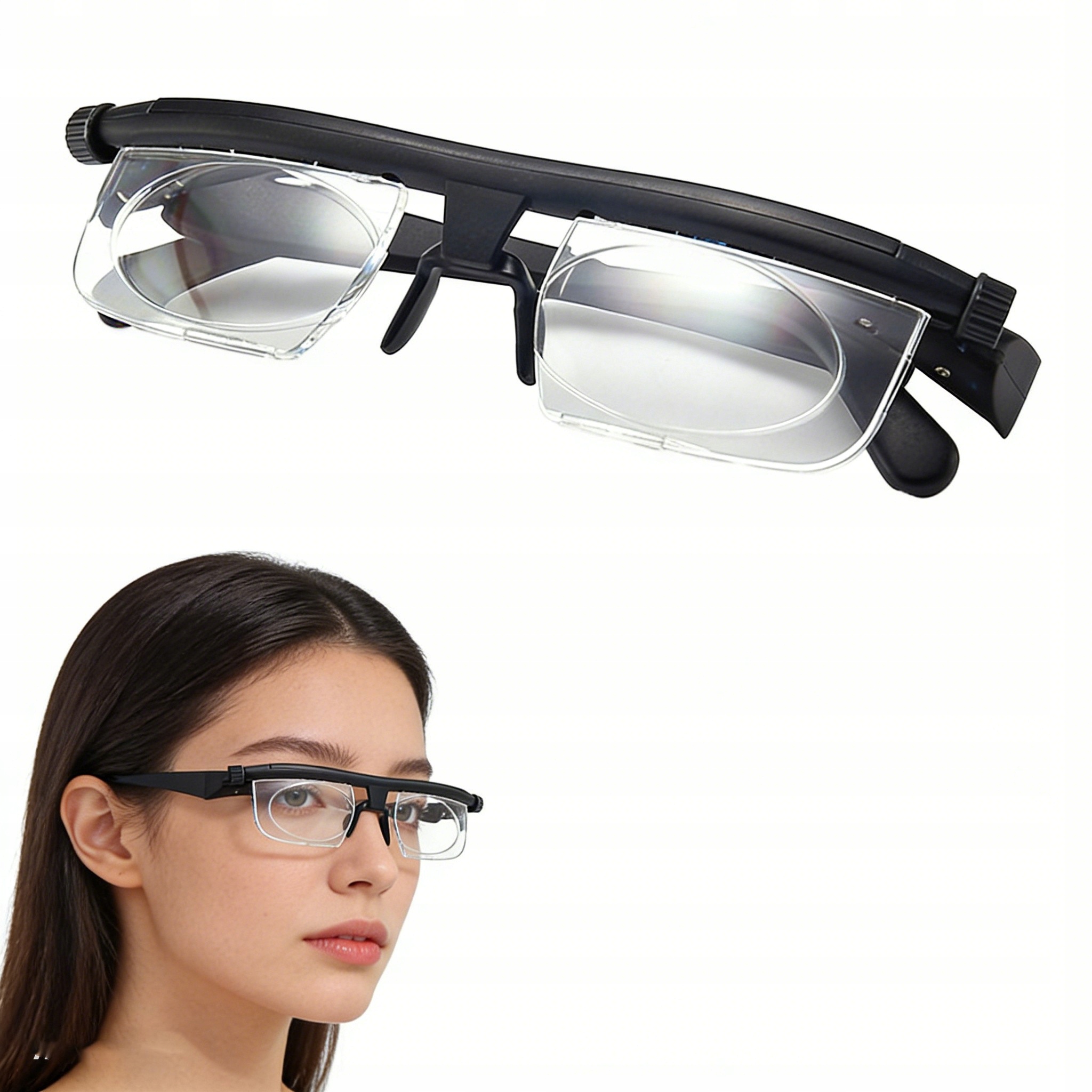 UNIWERSALNE OKULARY SAMOREGULUJĄCE SIĘ GŁADKA OSTROŚĆ Okulary -3 DO 6 DIOPTRII