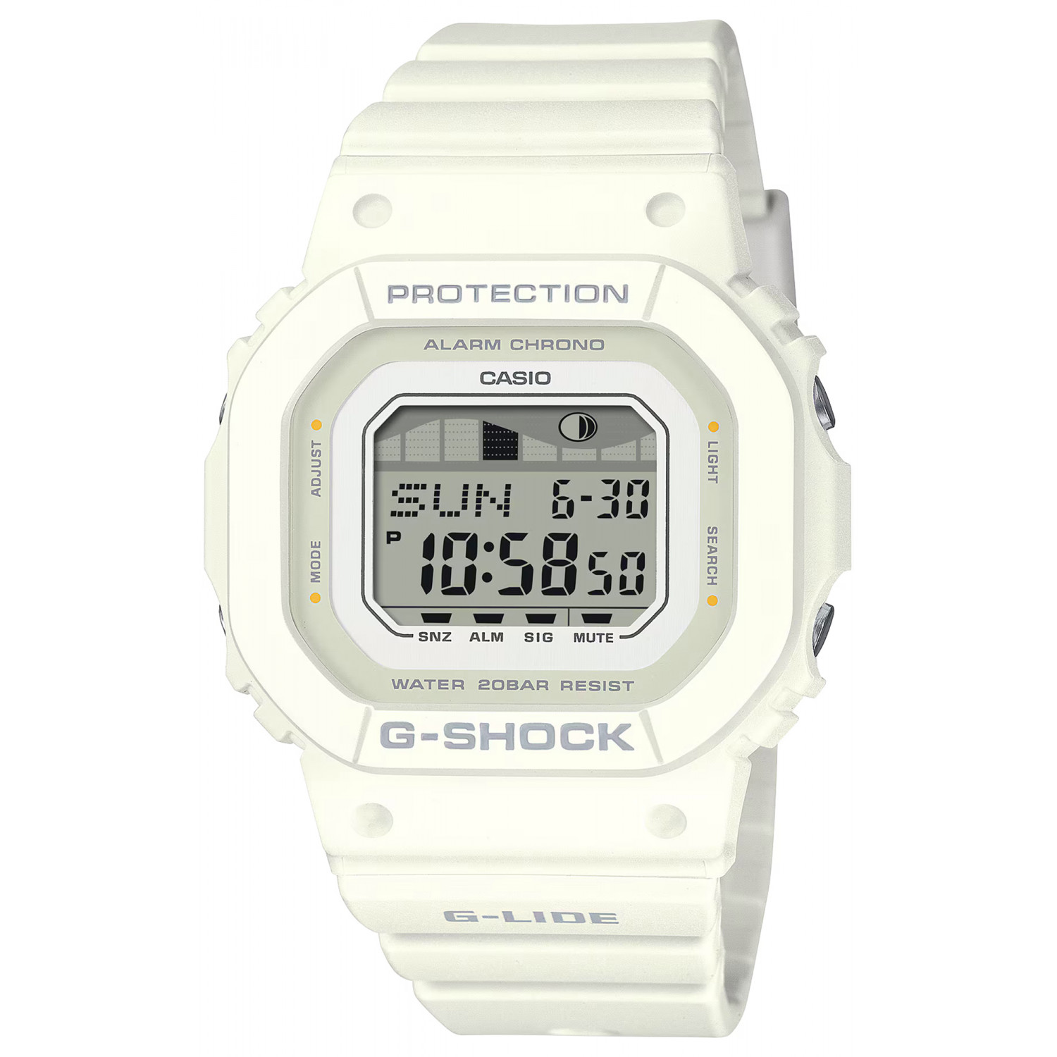 Hodinky Casio G-Shock GLX-S5600-7BER bílý řemínek