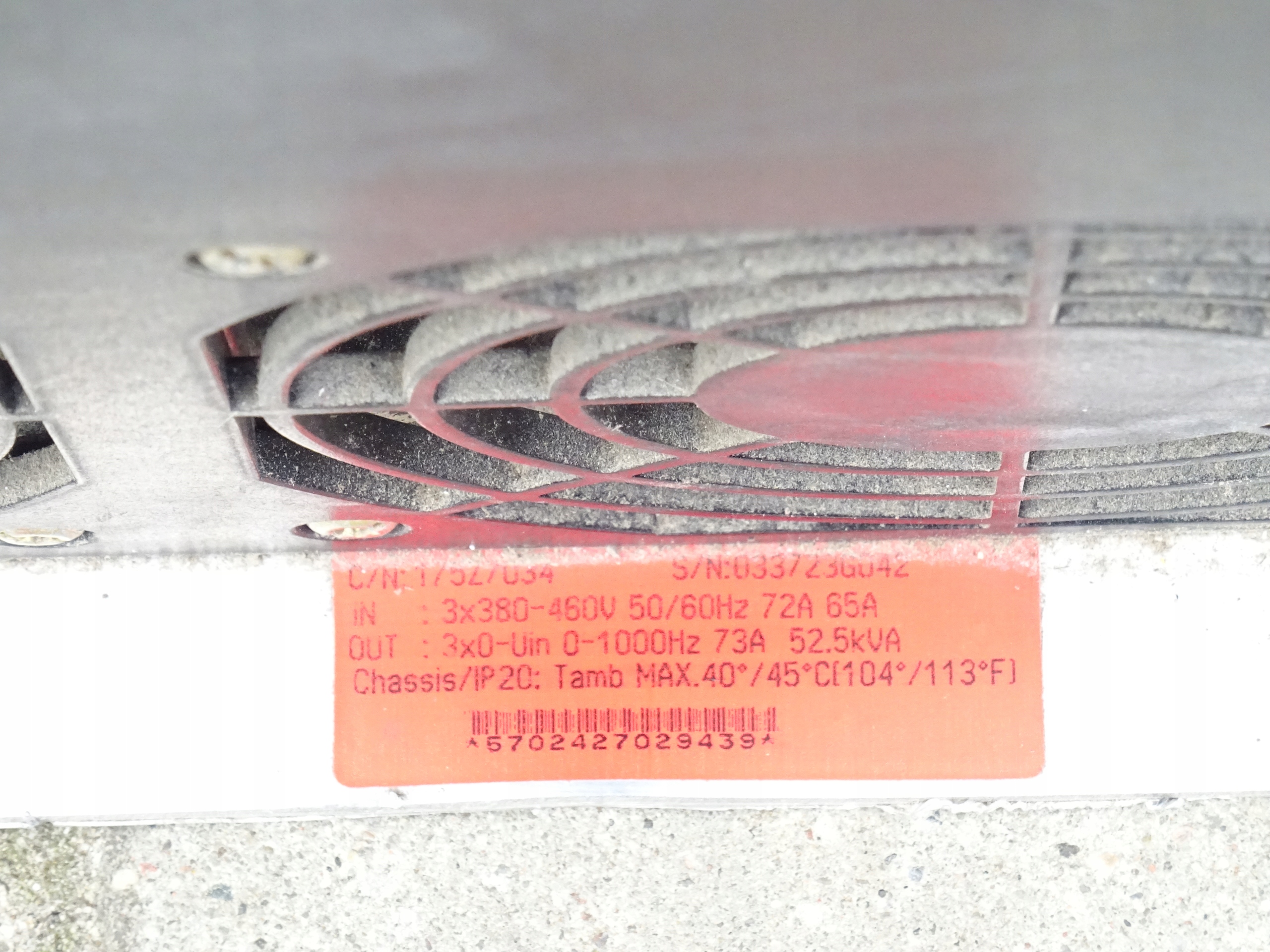 Falownik Danfoss VLT6052HT4C20STR części dawca Rodzaj trójfazowy