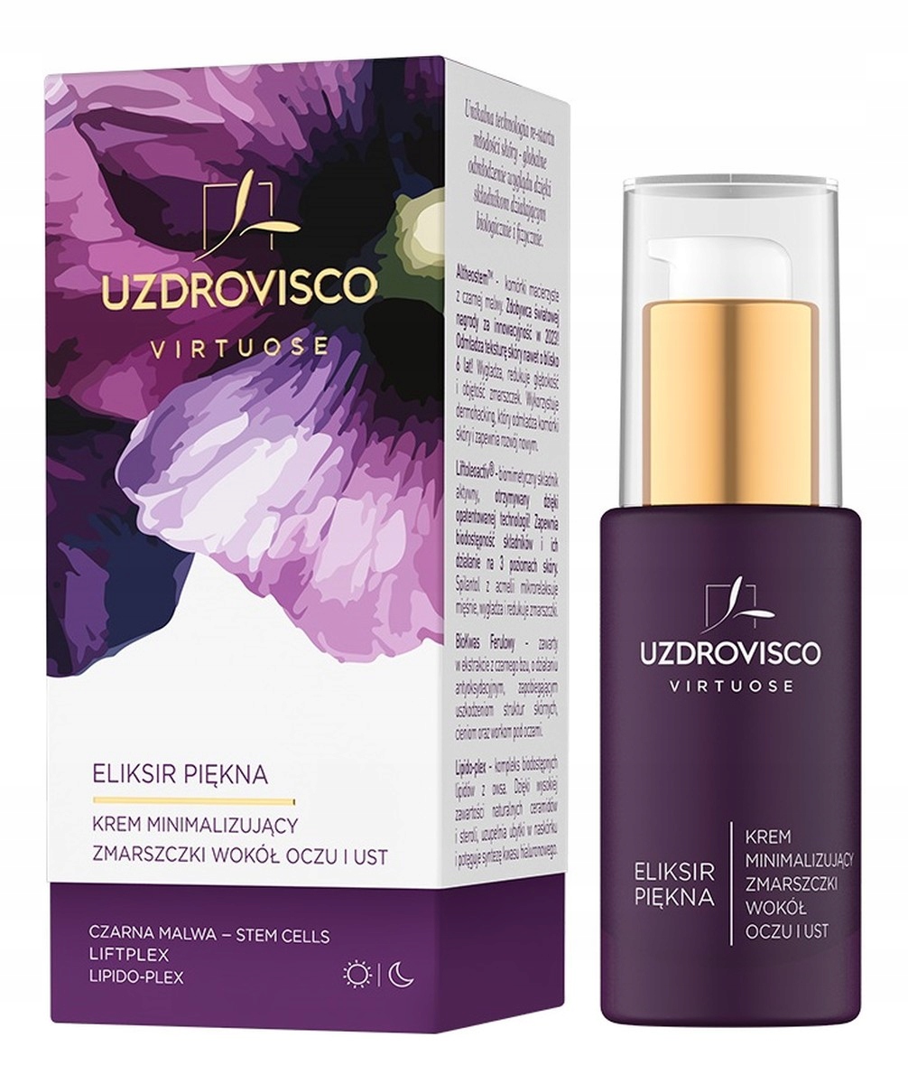 Uzdrovisco Virtuose krém minimalizující vrásky kolem očí a úst 30 ml