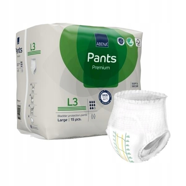 

Majtki chłonne Abena Pants Premium L3 a 15 szt.