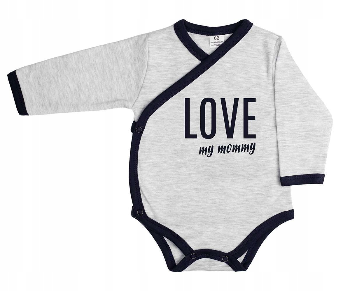 DETSKÉ OBÁLKOVÉ BODY LOVE MOMMY KIMONO VEĽ. 56