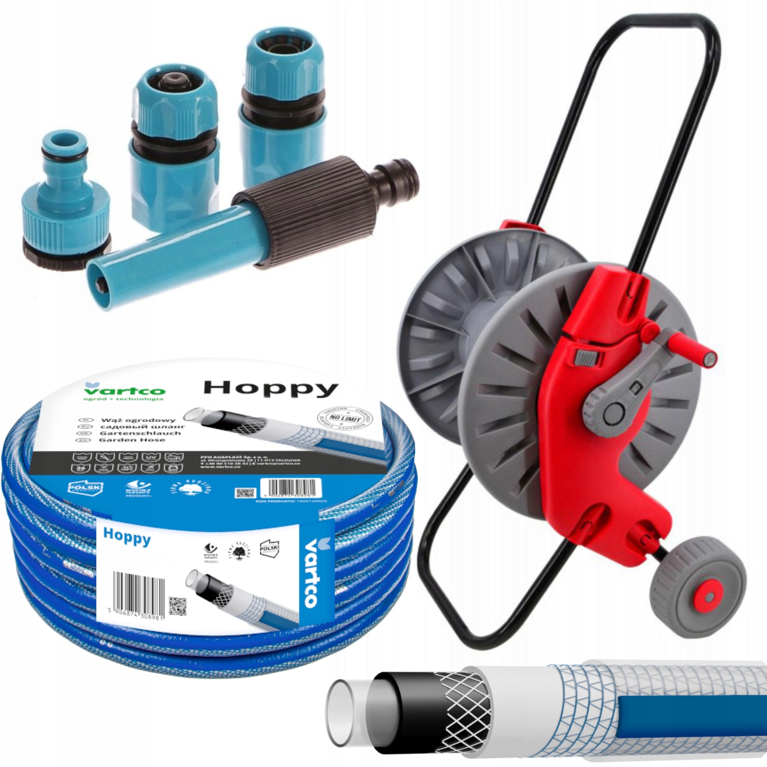 

Wózek Wąż Ogrodowy 6-WARSTWOWY 3/4'' 20M Polski