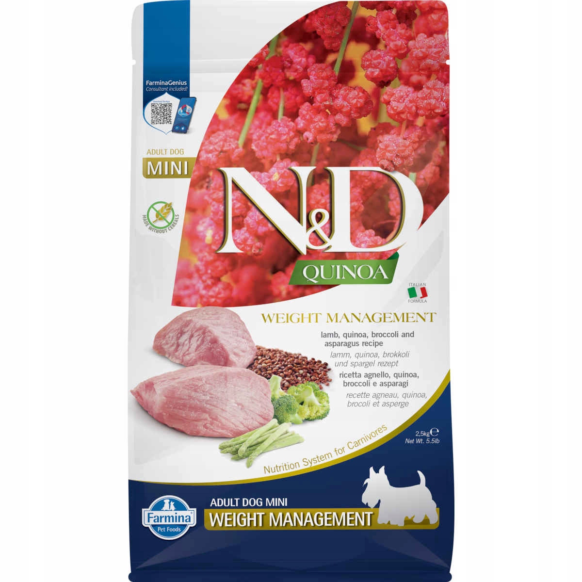 Farmina N&d Quinoa Mini Weight Management 2,5kg