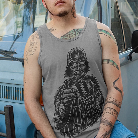 TANK TOP FILMOWE DARTH VADER WANTS YOU Marka inna