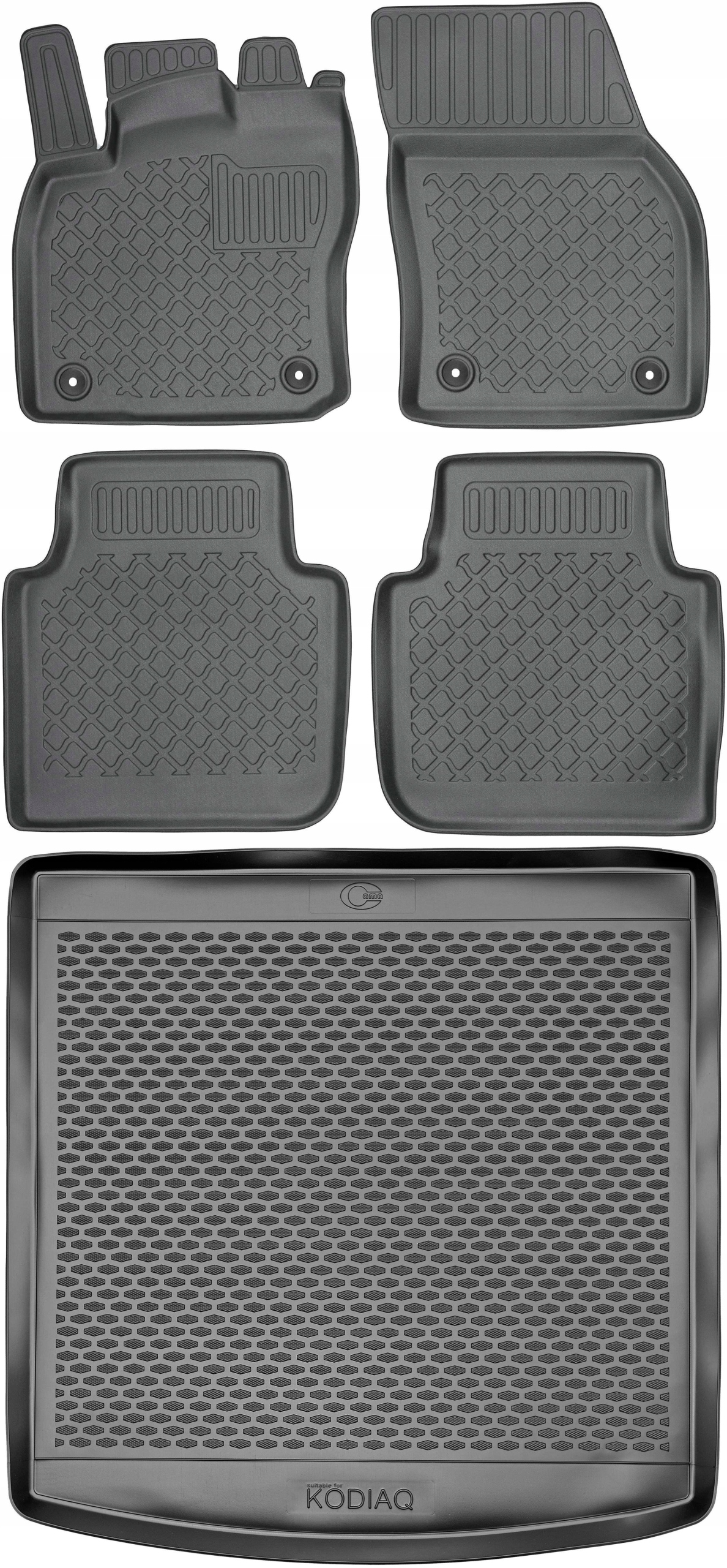 Škoda Kodiaq Suv od roku 2017 Sada Koberce batožinový priestor