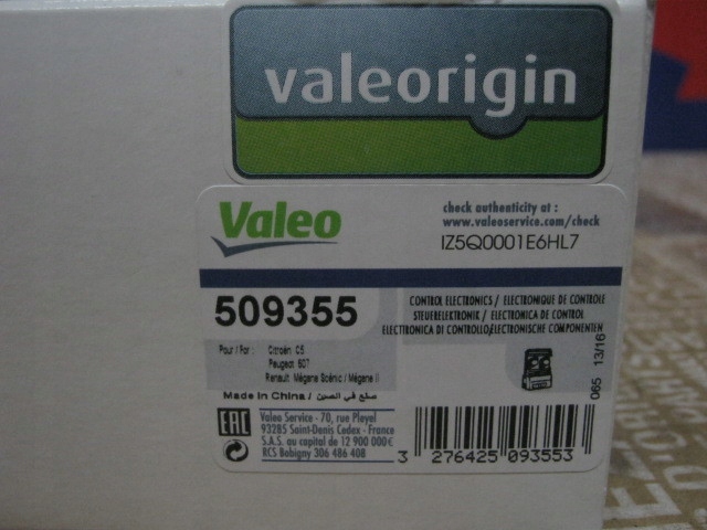 REZYSTOR DMUCHAWY MEGANE II SCENIC II VALEO Car type Passenger cars Cargo vans