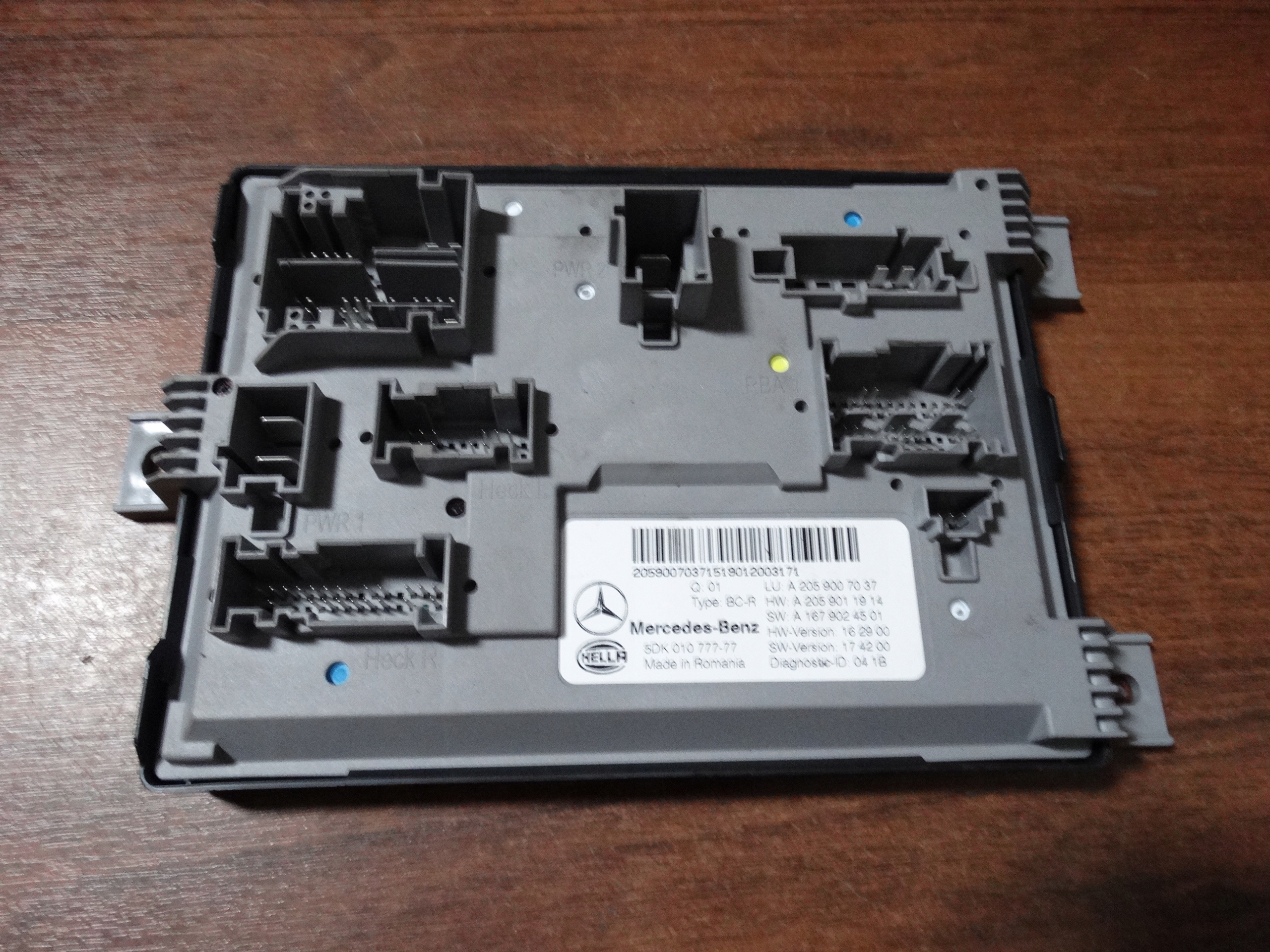 IDEALNY Unité commande confort SAM MERCEDES W205 LIFT 1 0 9