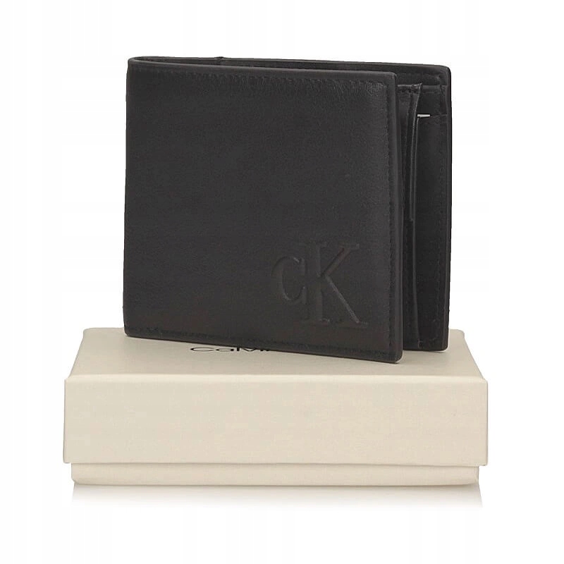 Černá klasická pánská peněženka Calvin Klein LV04G1072GUB1 Billfold
