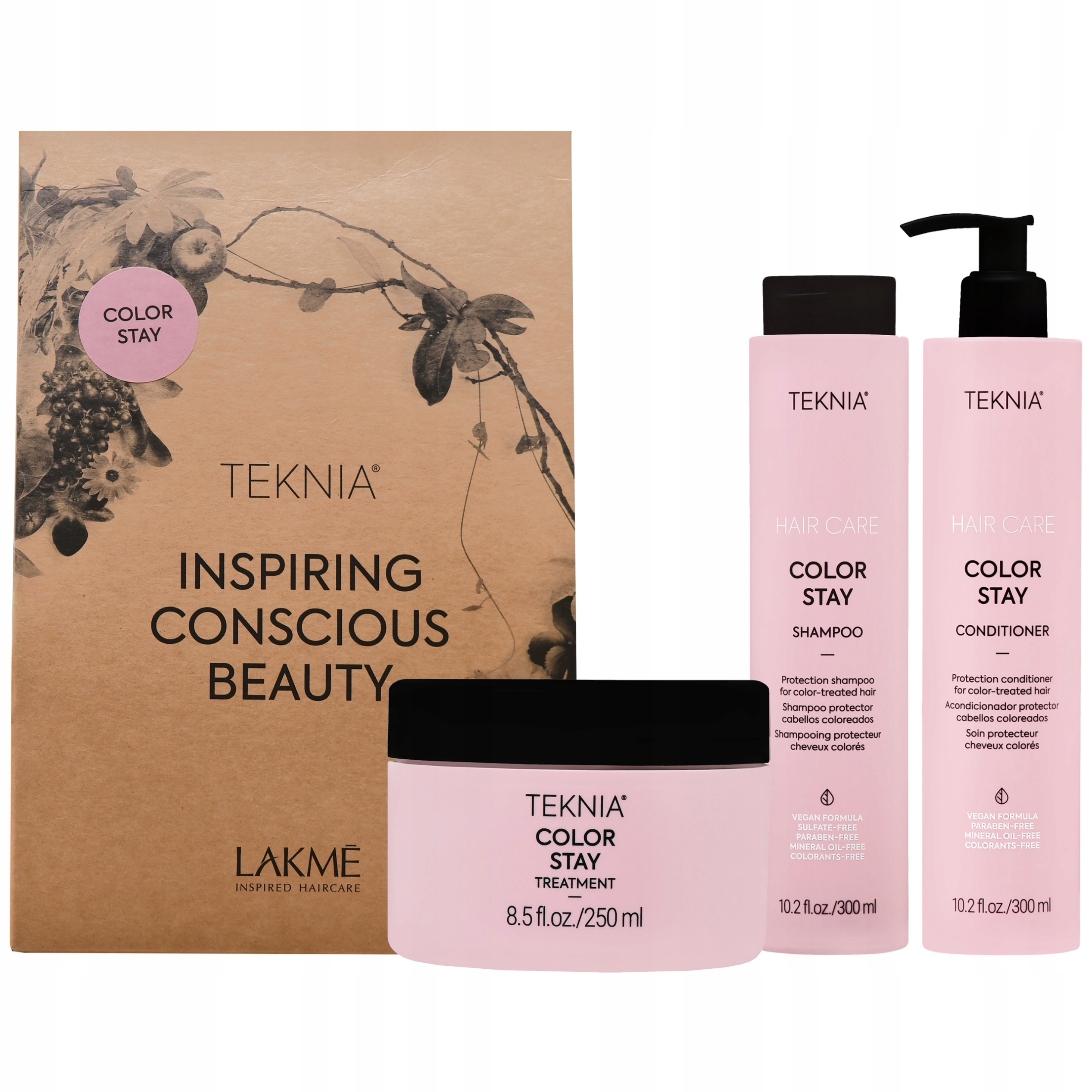 Lakme Teknia Color Stay sada pro barvené vlasy šampon maska 1 ks