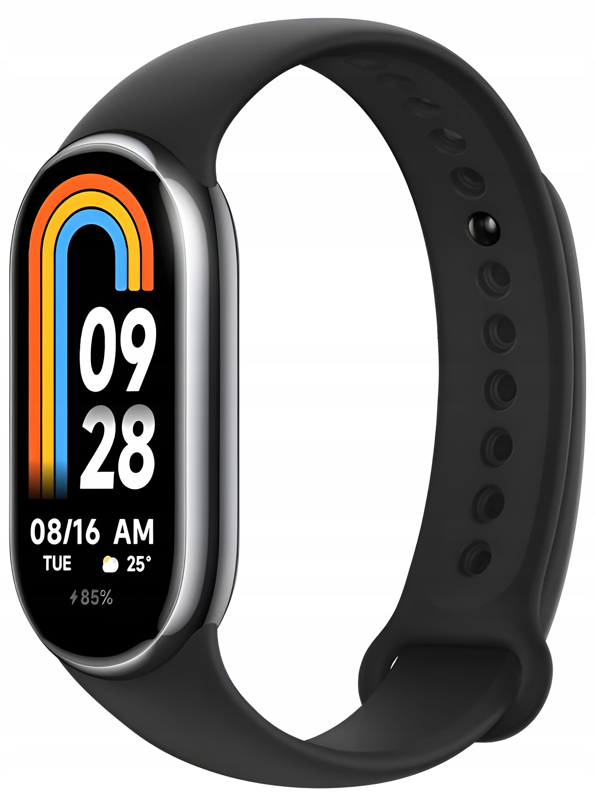 OPASKA ZAMIENNA DO XIAOMI MI BAND 8 MI BAND 9 SMARTBAND CZARNA #METAL
