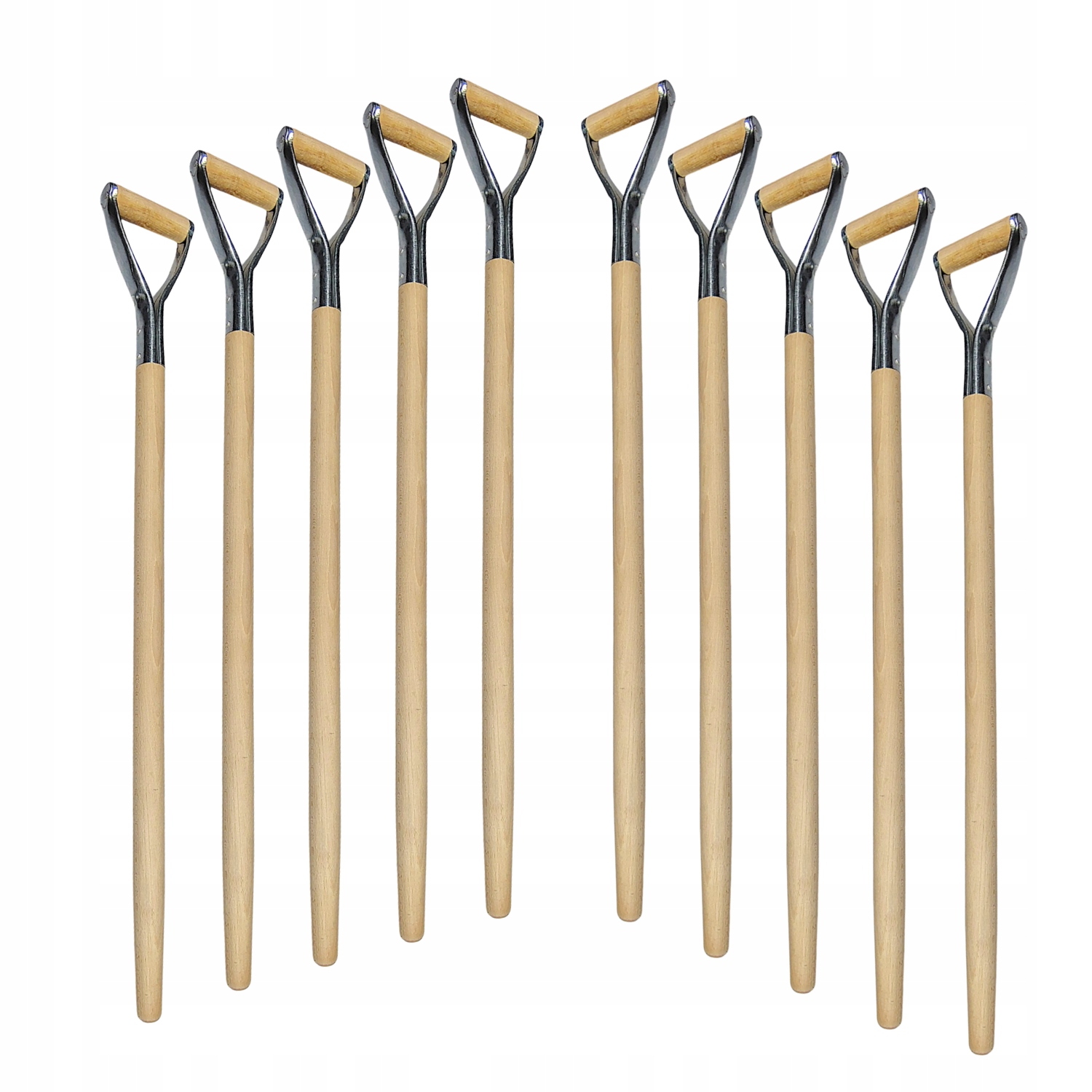 Trzon z metalowym uchwytem 95 cm sztyl drewniany do łopaty Sereda 10 szt