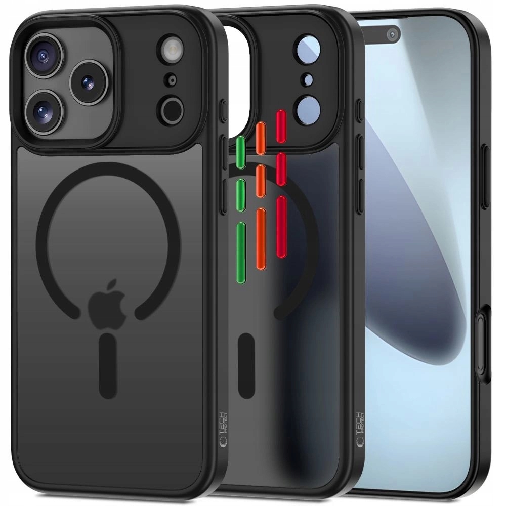 Etui Tech-Protect MagMat Xt 4-set MagSafe na iPhone 17 Pro czarny mat