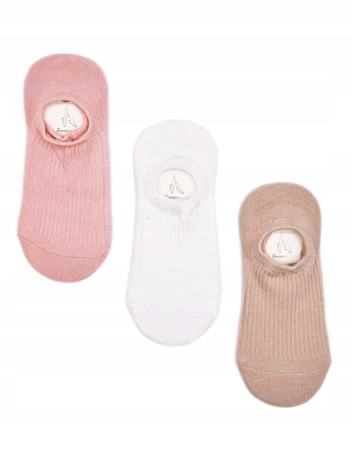 

3x Bawełniane Stopki Damskie Skarpety 39-41