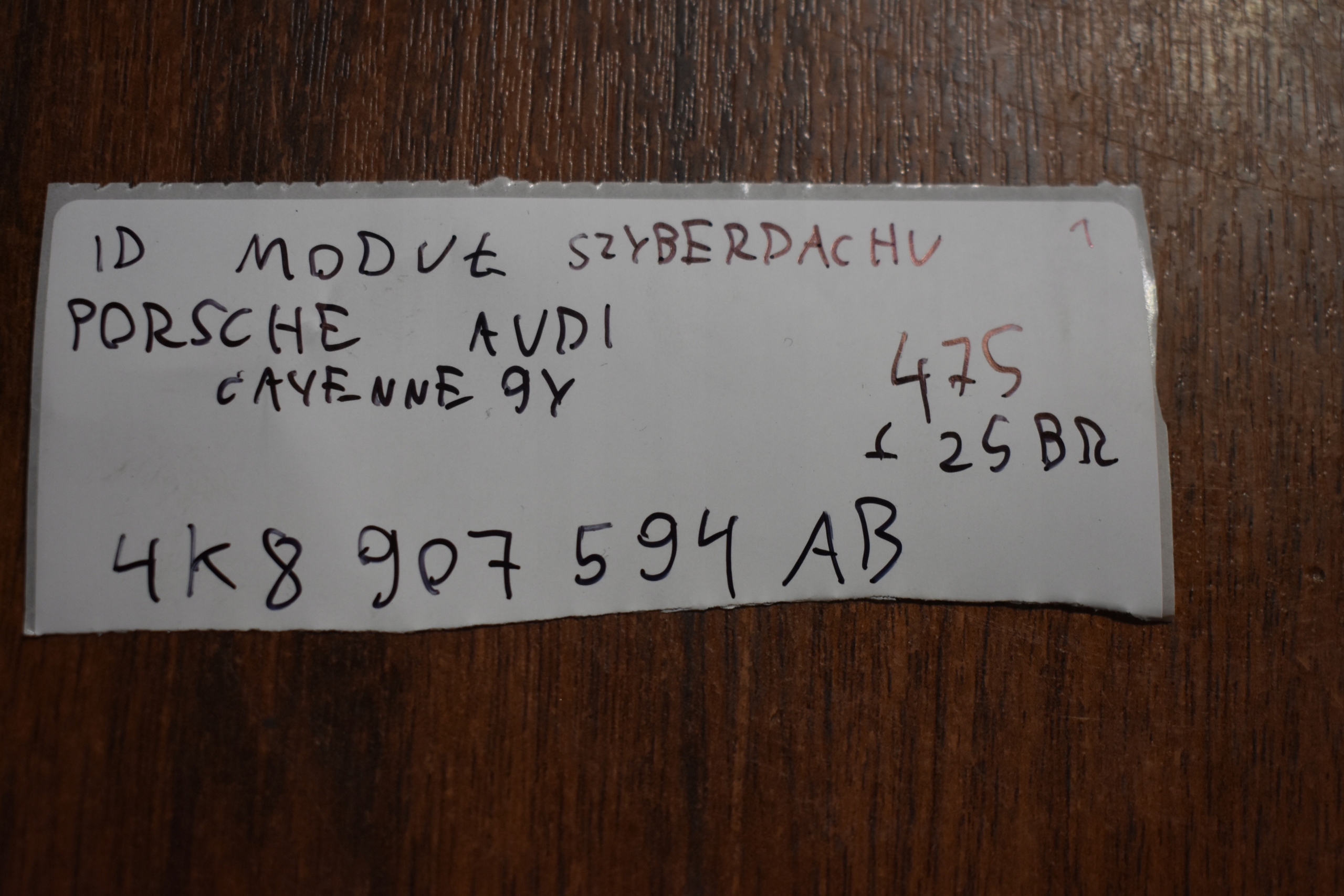IDEALNY Module Toit ouvrant PORSCHE CAYENNE 9Y AUDI 1 9