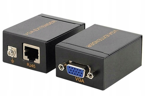 Extender VGA do 60M po skrętce RJ45 Cat 5e/6